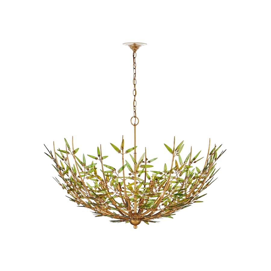 Currey and Company Babylon 8 Light 44" Wide Wrought Iron Chandelier