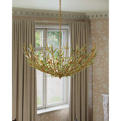 Currey and Company Babylon 8 Light 44" Wide Wrought Iron Chandelier