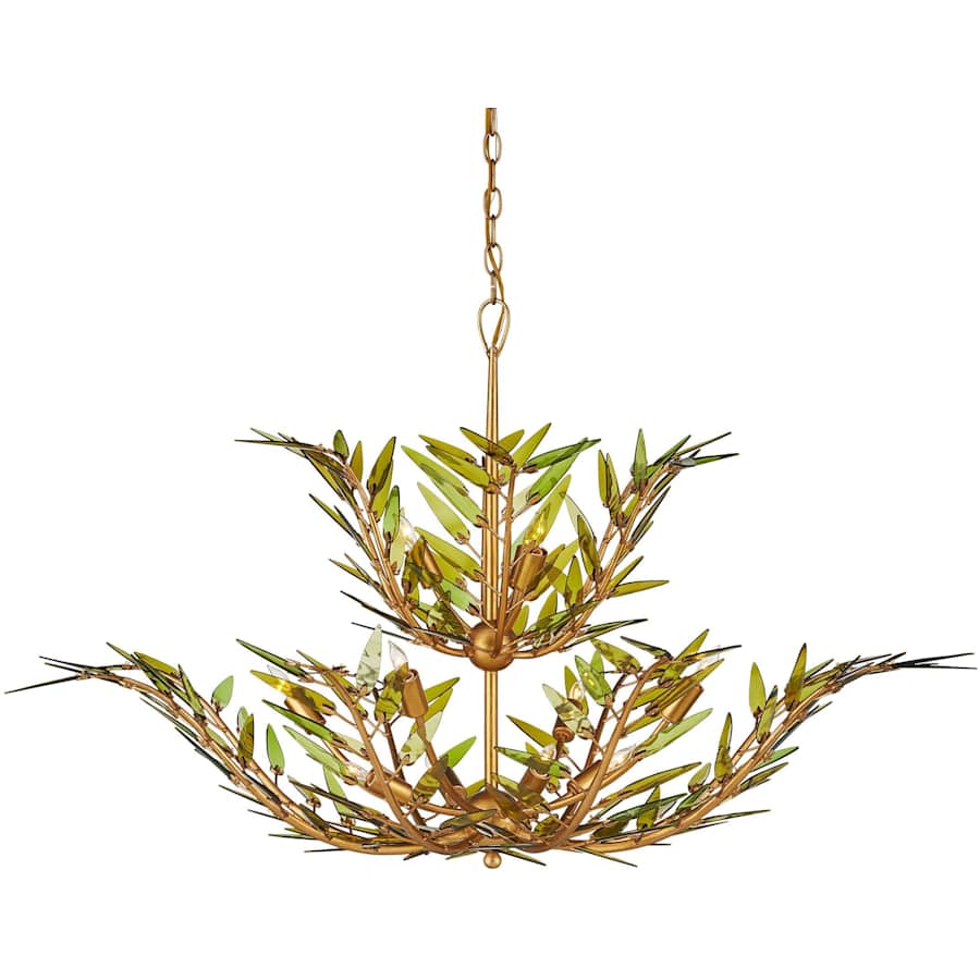 Currey and Company Babylon 11 Light 47" Wide Wrought Iron Chandelier