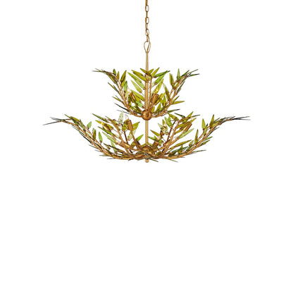 Currey and Company Babylon 11 Light 47" Wide Wrought Iron Chandelier