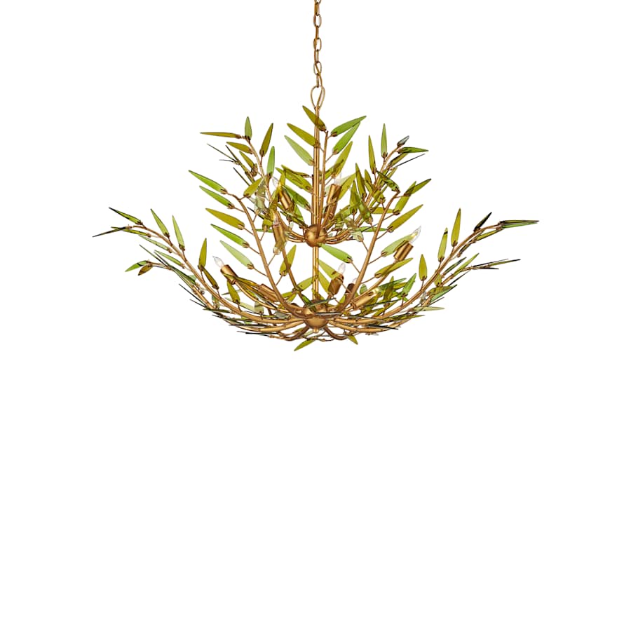 Currey and Company Babylon 11 Light 47" Wide Wrought Iron Chandelier