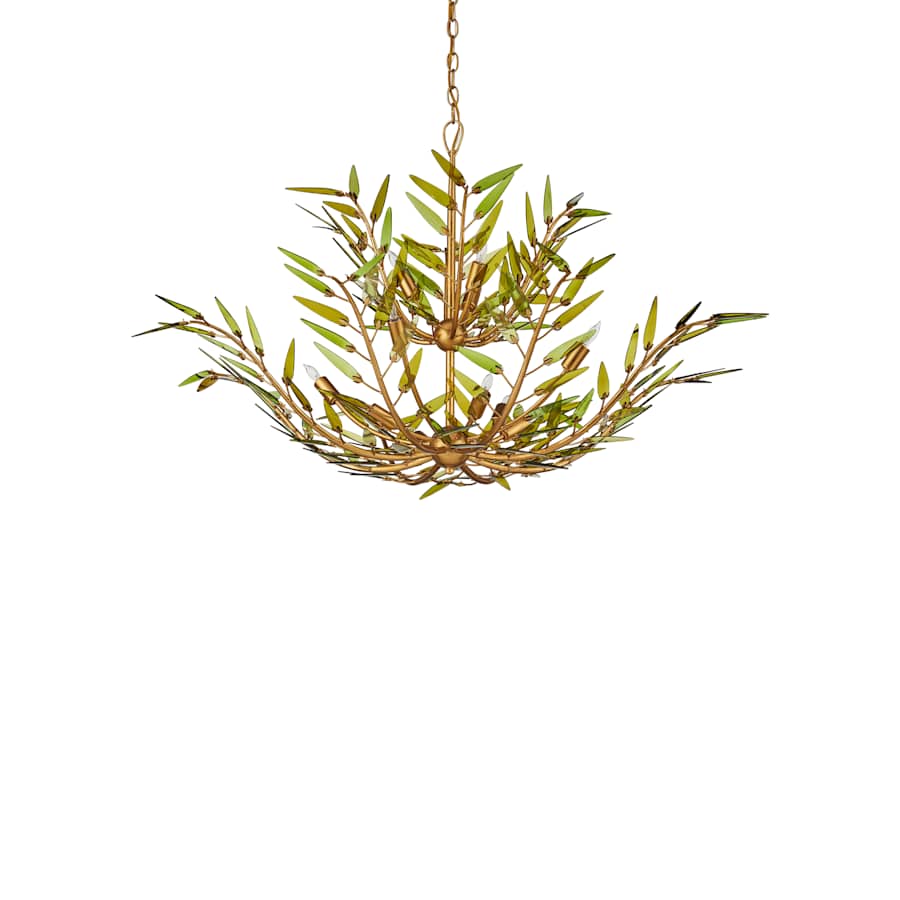 Currey and Company Babylon 11 Light 47" Wide Wrought Iron Chandelier