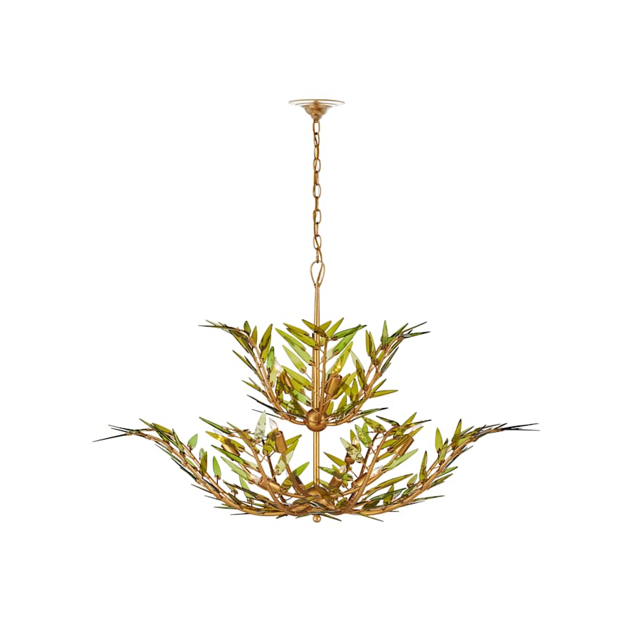 Currey and Company Babylon 11 Light 47" Wide Wrought Iron Chandelier