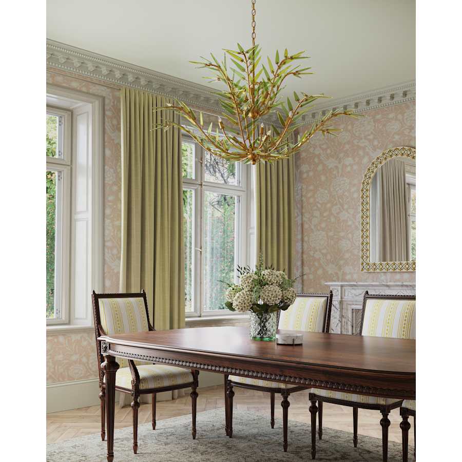 Currey and Company Babylon 11 Light 47" Wide Wrought Iron Chandelier