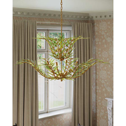 Currey and Company Babylon 11 Light 47" Wide Wrought Iron Chandelier