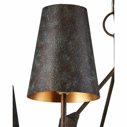 Currey and Company Anselm 6 Light 40" Wide Wrought Iron Chandelier