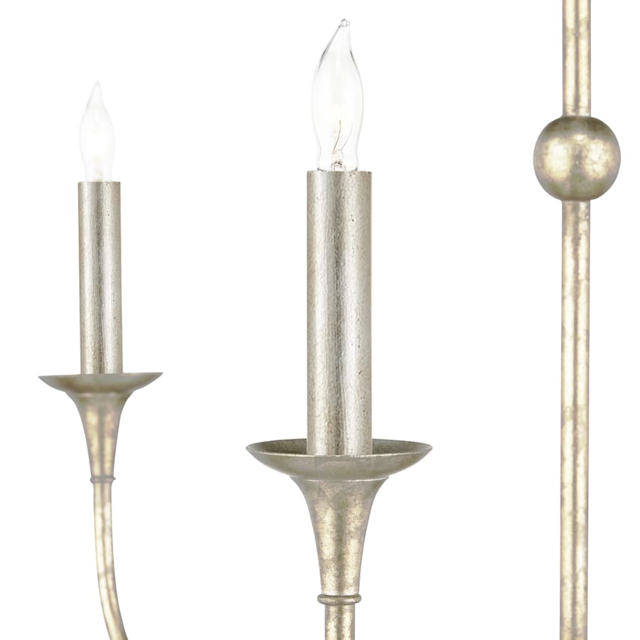 Currey and Company Nottaway 9 Light 45" Wide Wrought Iron Candle Style Chandelier