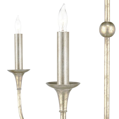 Currey and Company Nottaway 9 Light 45" Wide Wrought Iron Candle Style Chandelier