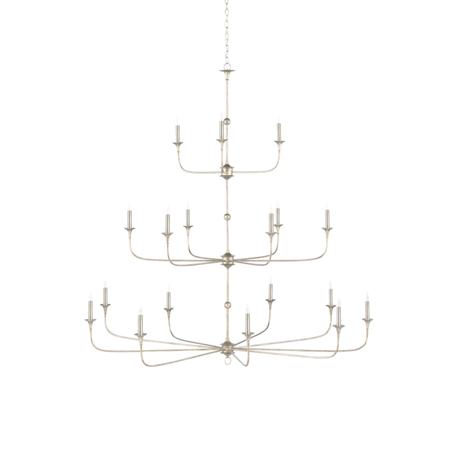 Currey and Company Nottaway 18 Light 60" Wide Wrought Iron Candle Style Chandelier