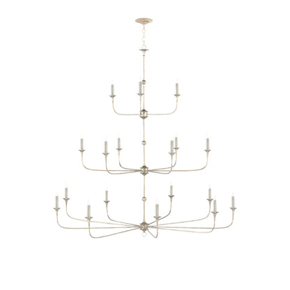 Currey and Company Nottaway 18 Light 60" Wide Wrought Iron Candle Style Chandelier