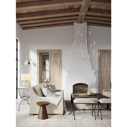 Currey and Company Nottaway 18 Light 60" Wide Wrought Iron Candle Style Chandelier