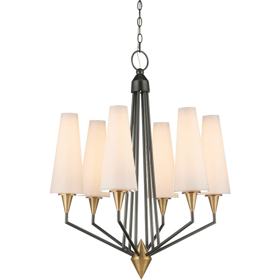 Currey and Company Hennin 28" Wide LED Chandelier