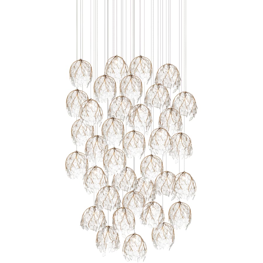 Currey and Company Banyan 36 Light 33" Wide Abstract Multi Light Pendant