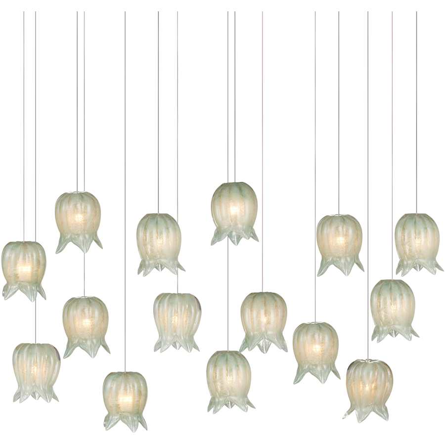 Currey and Company Polpo 15 Light 48" Wide Linear Pendant