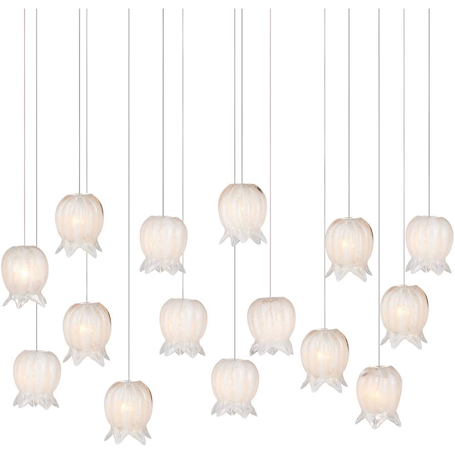 Currey and Company Polpo 15 Light 48" Wide Linear Pendant