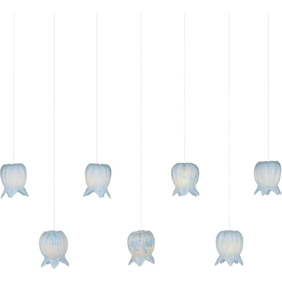 Currey and Company Polpo 7 Light 57" Wide Linear Pendant