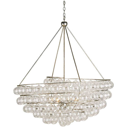 Currey and Company Stratosphere 52"H Round 4 Light Chandelier
