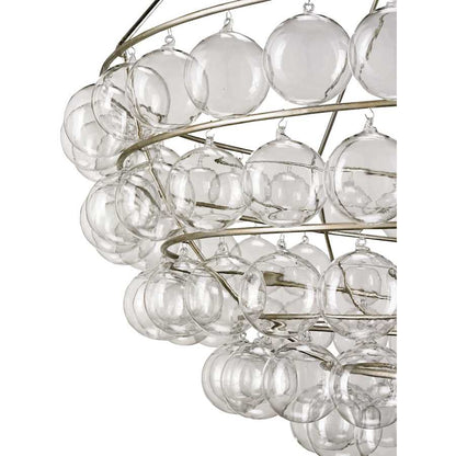 Currey and Company Stratosphere 52"H Round 4 Light Chandelier
