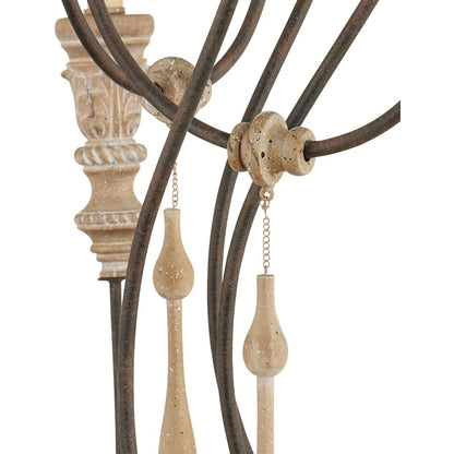 Currey and Company Hannah 53" Wide 12 Light Wrought Iron Large Hannah Chandelier with Customizable Shades