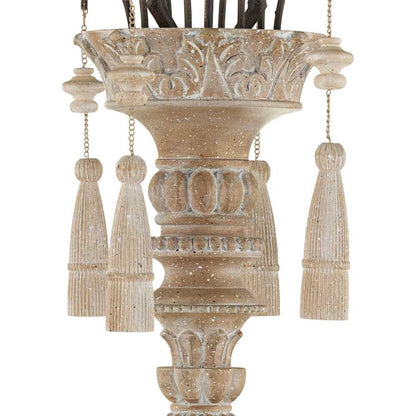 Currey and Company Hannah 53" Wide 12 Light Wrought Iron Large Hannah Chandelier with Customizable Shades
