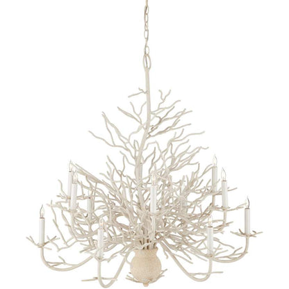 Currey and Company Seaward 39" 12 Light Large Chandelier with Optional Customizable Shades