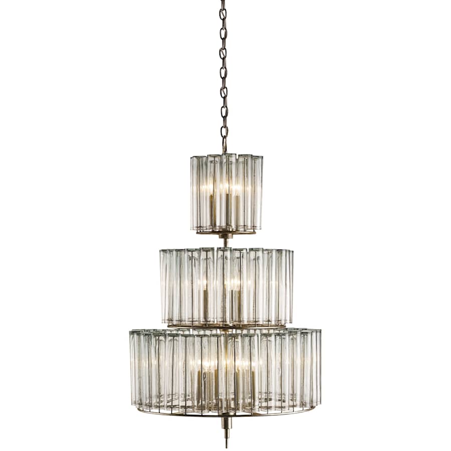 Currey and Company Bevilacqua 27" Wide 12 Light 3 Tier Chandelier