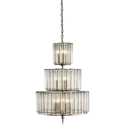 Currey and Company Bevilacqua 27" Wide 12 Light 3 Tier Chandelier