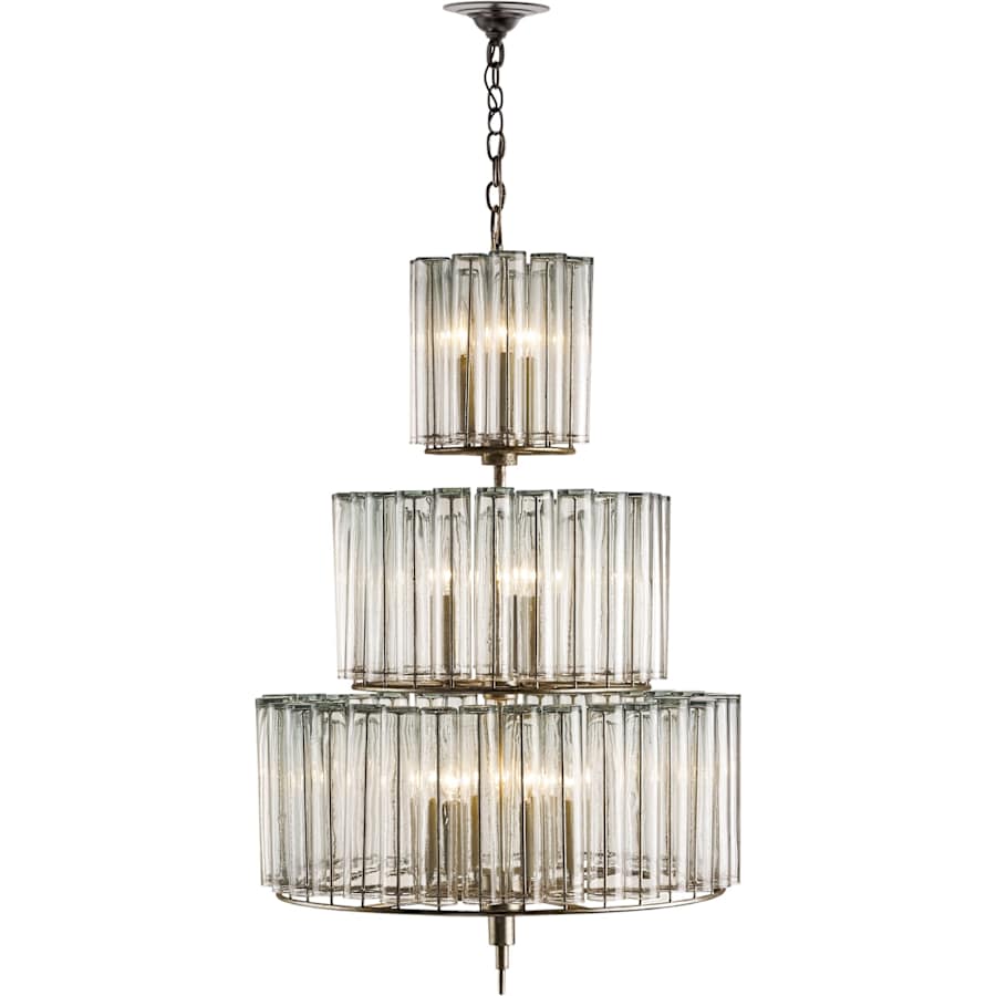 Currey and Company Bevilacqua 27" Wide 12 Light 3 Tier Chandelier