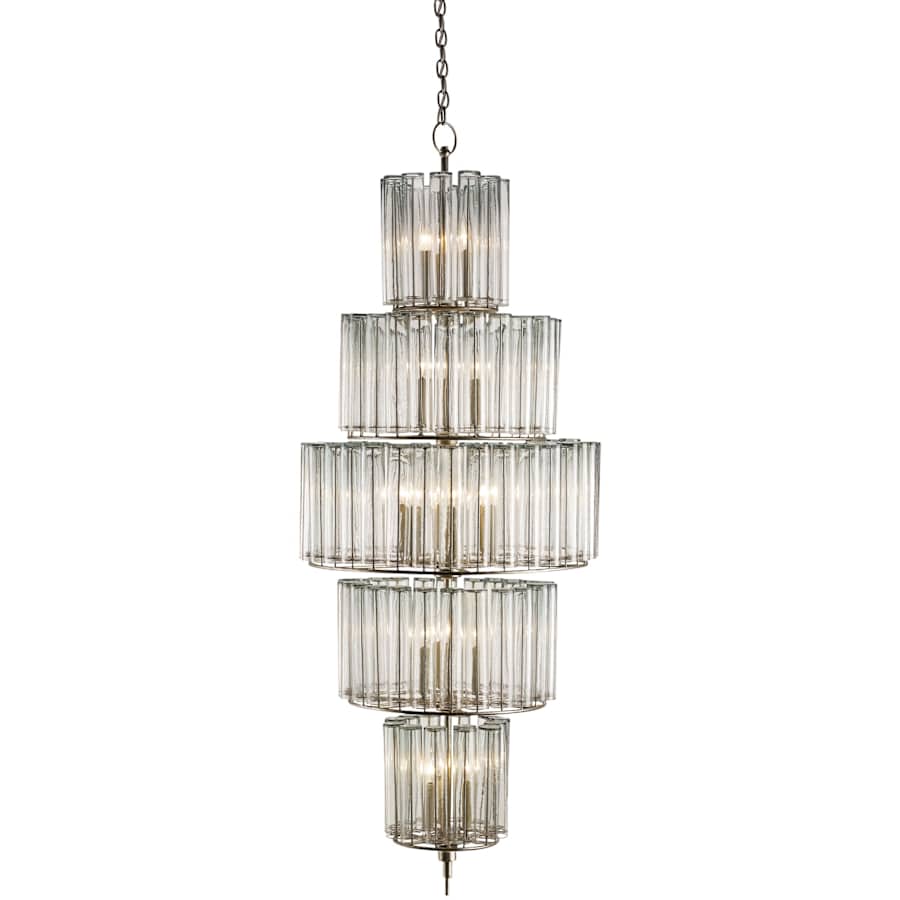 Currey and Company Bevilacqua 27" Wide 18 Light 5 Tier Chandelier