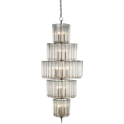 Currey and Company Bevilacqua 27" Wide 18 Light 5 Tier Chandelier
