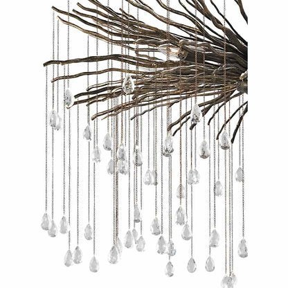 Currey and Company Fen 38" Wide 6 Light 1 Tier Chandelier