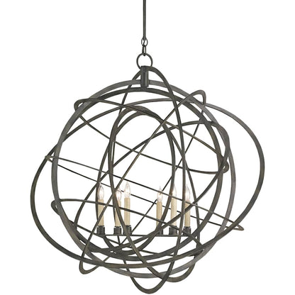 Currey and Company Genesis 35" Wide 6 Light Globe Chandelier