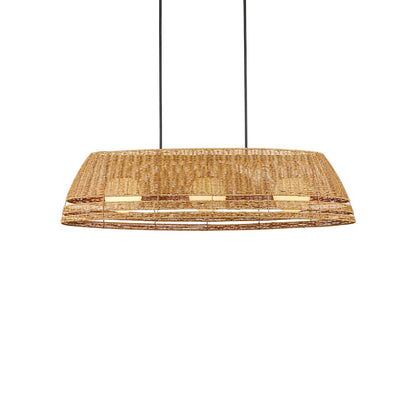 Currey and Company Barbary 3 Light 53" Wide Linear Outdoor Chandelier