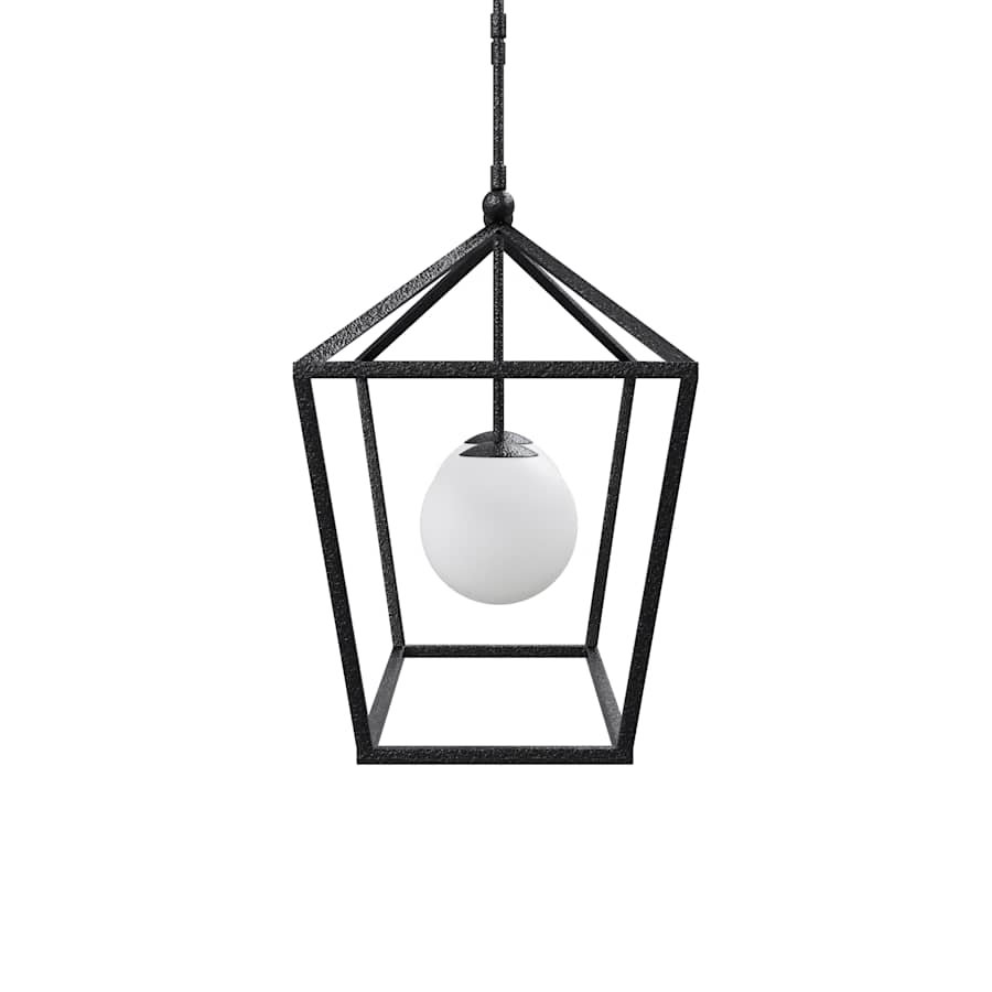 Currey and Company Denison 2 Light 36" Wide Outdoor Wrought Iron Pendant