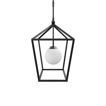 Currey and Company Denison 2 Light 36" Wide Outdoor Wrought Iron Pendant