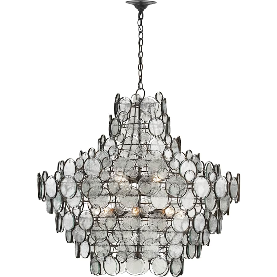 Currey and Company Galahad 43" Wide 12 Light 1 Tier Chandelier