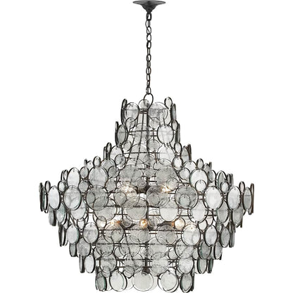 Currey and Company Galahad 43" Wide 12 Light 1 Tier Chandelier