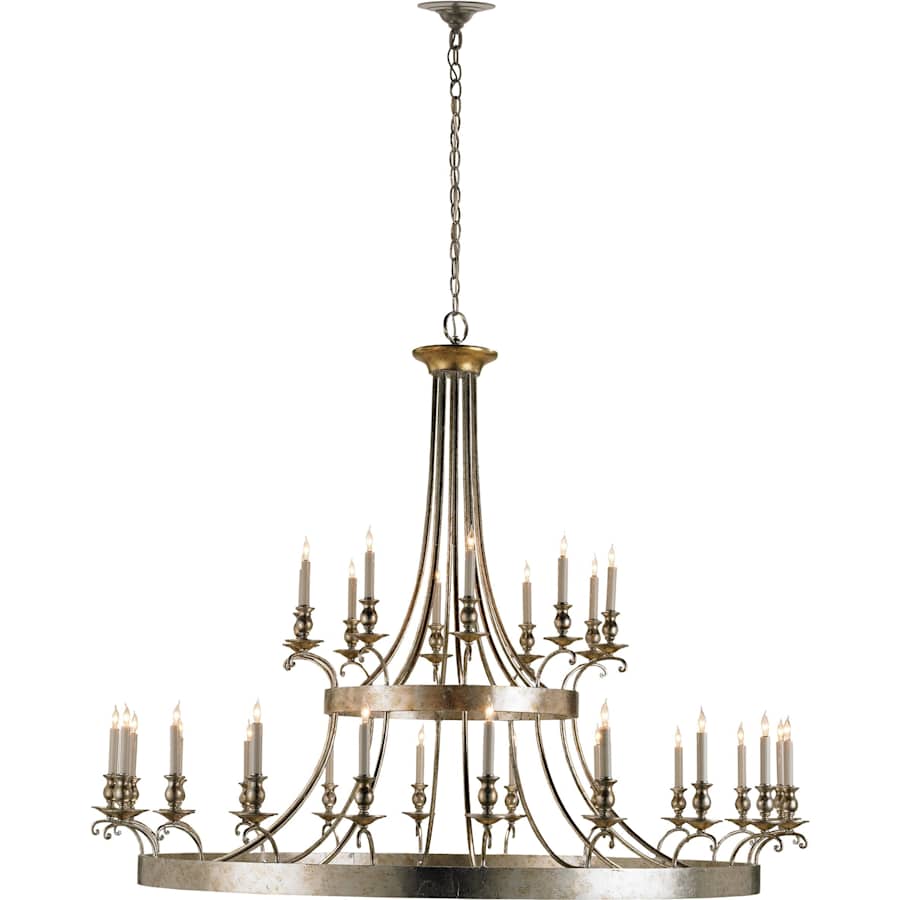 Currey and Company Lodestar 65" Wide 30 Light Chandelier with Customizable Shades