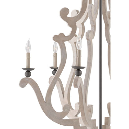 Currey and Company Durand 38" Wide 6 Light Chandelier