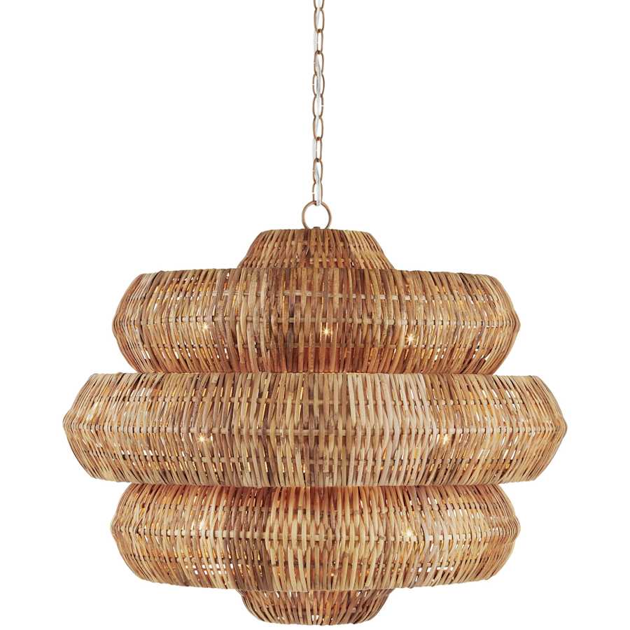 Currey and Company Antibes 30" Wide 9 Light 3 Tier Chandelier