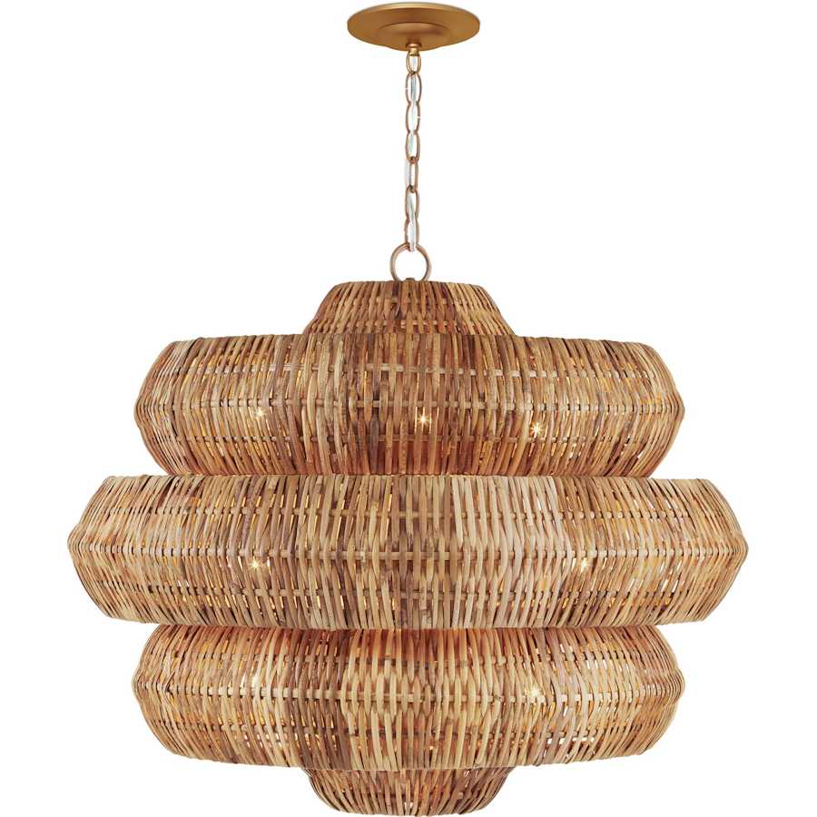 Currey and Company Antibes 30" Wide 9 Light 3 Tier Chandelier