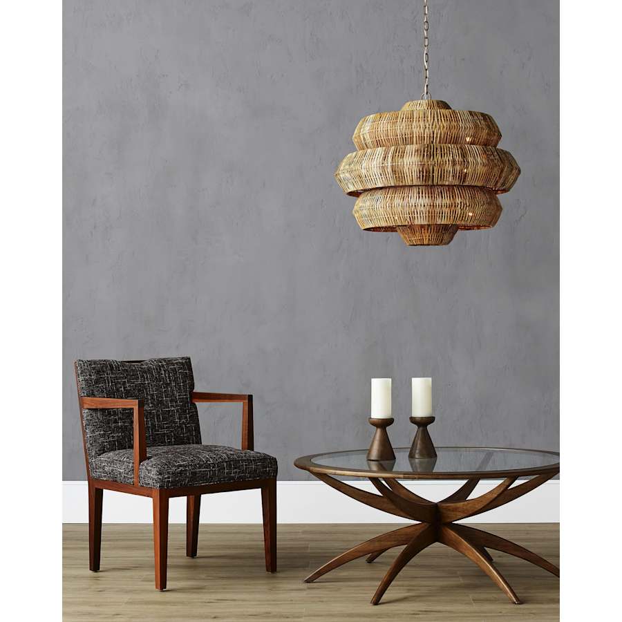Currey and Company Antibes 30" Wide 9 Light 3 Tier Chandelier