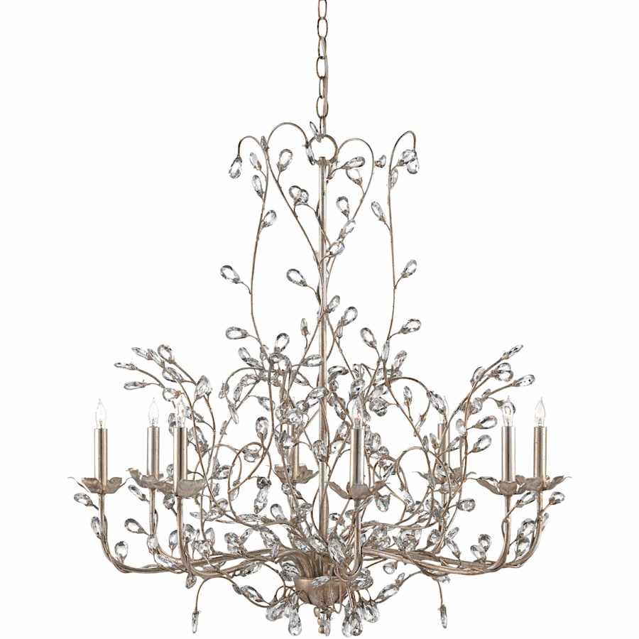 Currey and Company Crystal Bud 33" Wide 8 Light 1 Tier Chandelier