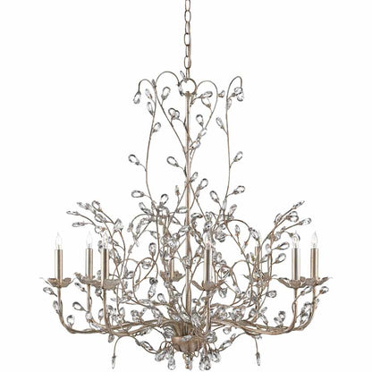 Currey and Company Crystal Bud 33" Wide 8 Light 1 Tier Chandelier