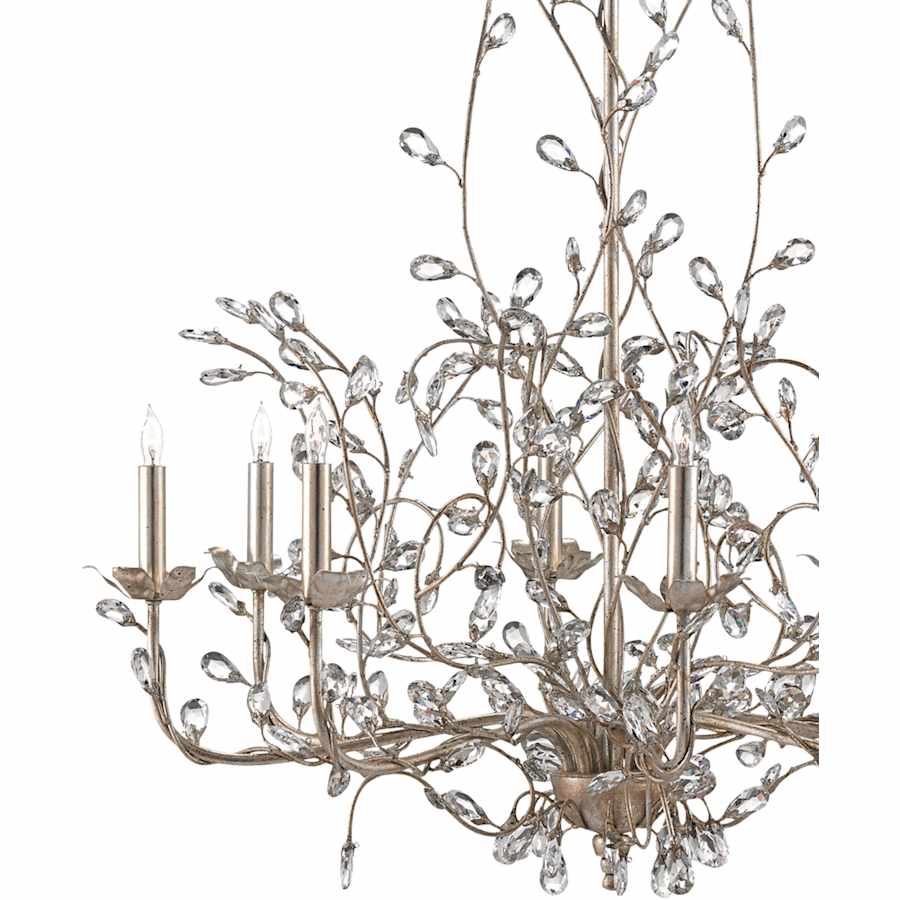 Currey and Company Crystal Bud 33" Wide 8 Light 1 Tier Chandelier