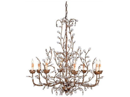 Luxecor Vistas 8-Light Cupertino Brown Candelabra Chandelier