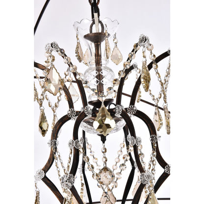 Elegant Lighting Geneva 25 Light 60" Wide Crystal Chandelier with Clear Royal Cut Crystals