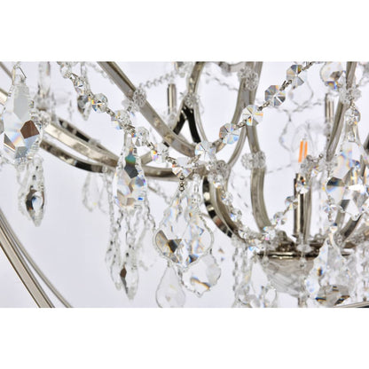 Elegant Lighting Geneva 25 Light 60" Wide Crystal Chandelier with Clear Royal Cut Crystals