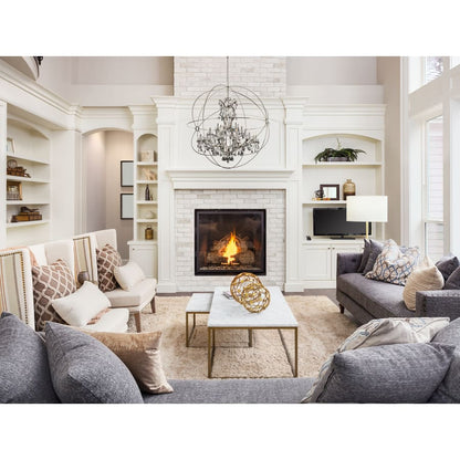 Elegant Lighting Geneva 25 Light 60" Wide Crystal Chandelier with Silver Shade Royal Cut Crystals