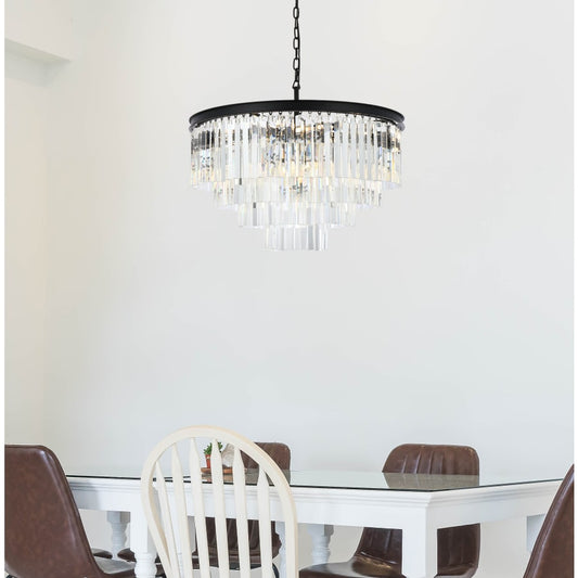 Elegant Lighting Sydney 17 Light 32" Wide Crystal Chandelier with Clear Royal Cut Crystals